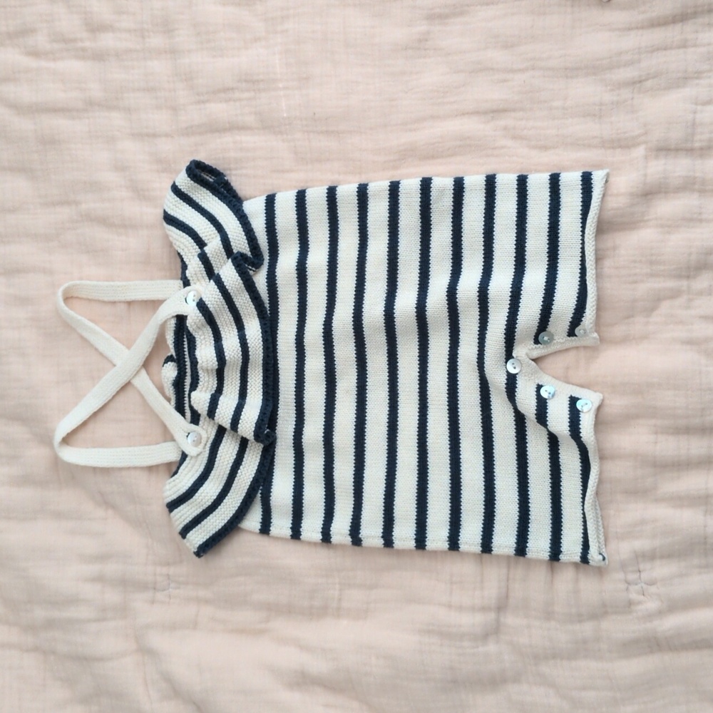 Oeuf Cotton Knit Romper 12m